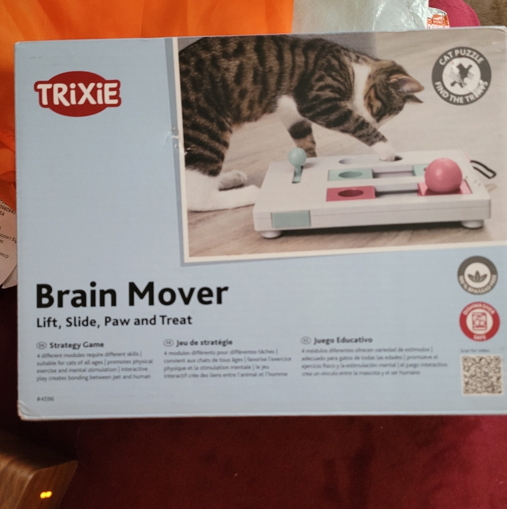 Brain Mover Cat Puzzle - Blue and Pink